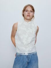 Акція на Блузка жіноча Zara XAZ264914OGCH XS Біла від Rozetka