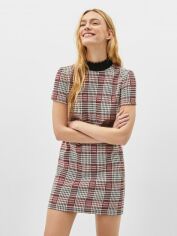 Акція на Плаття-футболка коротке літнє жіноче Bershka XAZ228639PFGR S Червоне з білим від Rozetka