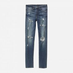 Акція на Джинси Skinny жіночі H&M 4878276dlog W26L30 Темно-сині від Rozetka
