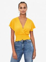 Акція на Топ жіночий Bershka XAZ237752BIFS S Гірчичний від Rozetka