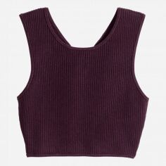 Акція на Топ жіночий H&M XAZ104548ASLC XL Сливовий від Rozetka
