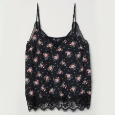 Акція на Топ жіночий H&M XAZ107638DKKN 32 Чорний від Rozetka
