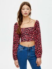 Акція на Топ жіночий Pull & Bear XAZ235439XRRE L Рожевий з чорним від Rozetka