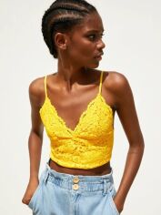 Акція на Топ жіночий Zara XAZ264659SXJA S Жовтий від Rozetka