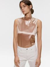 Акція на Топ жіночий Zara XAZ229986YQRX XL Бежевий від Rozetka