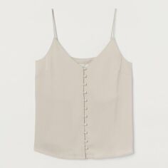 Акція на Топ жіночий H&M XAZ329320UYKG L Бежевий від Rozetka