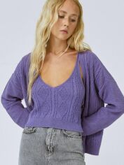 Акція на Топ жіночий Stradivarius XAZ283775CWIX M Бузковий від Rozetka