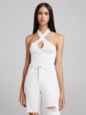 Акція на Топ жіночий Bershka XAZ372348AAZF M Білий від Rozetka