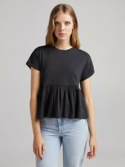 Акція на Футболка Bershka XAZ371559GLQW XS Темно-сіра від Rozetka