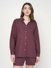Акція на Сорочка жіноча Suit'u XAZ345067NIWO M Баклажанова від Rozetka