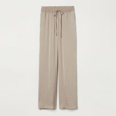 Акція на Штани жіночі H&M XAZ326725KOCW L Пісочні від Rozetka