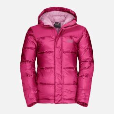 Акція на Зимняя куртка-пуховик Jack Wolfskin Mount Cook Jacket Kids 1608131-2054 116 см Розовая (4060477299891) від Rozetka UA