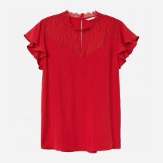 Акція на Блузка жіноча H&M XAZ188597VZSW 36 Червона від Rozetka