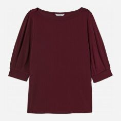 Акція на Блузка жіноча H&M XAZ136226EUQR L Бордова від Rozetka