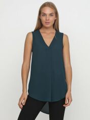 Акція на Блузка жіноча H&M XAZ045492DOOX 36 Темно-зелена від Rozetka