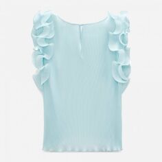 Акція на Блузка жіноча Zara XAZ281522PVLQ S Блакитна від Rozetka