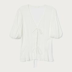 Акція на Блузка жіноча H&M XAZ214448FJTL 38 Молочна від Rozetka