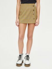 Акція на Спідниця міні літня жіноча Pull & Bear XAZ240692KGBY L Гірчична від Rozetka