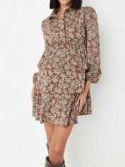 Акція на Сукня-сорочка для вагітних коротка літня жіноча Missguided wxmt111796b73 40 Коричнева від Rozetka