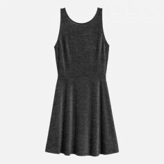 Акція на Сукня коротка літня жіноча H&M XAZ127840LHWA 38 Чорна зі сріблястим від Rozetka
