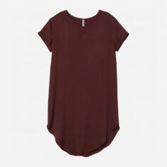 Акція на Сукня-футболка коротка літня жіноча H&M XAZ228925ZRAP 36 Темно-коричнева від Rozetka
