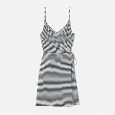 Акція на Плаття на запах коротке літнє жіноче H&M XAZ246190KLRU XL Біле з чорним від Rozetka