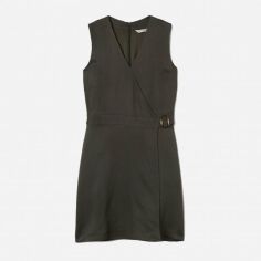 Акція на Плаття коротке літнє жіноче H&M XAZ327904MZLE S Темно-зелене від Rozetka