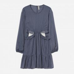 Акція на Плаття коротке літнє жіноче H&M XAZ327628QLLV 46 Сіре від Rozetka