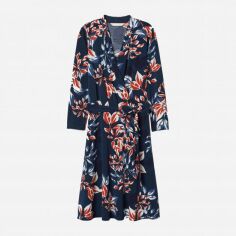 Акція на Плаття міді жіноче H&M XAZ162923AVTH M Темно-синє з різнокольоровим від Rozetka