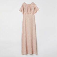 Акція на Плаття вечірнє довге літнє жіноче H&M XAZ107629JDUH 32 Рожеве із золотистим від Rozetka