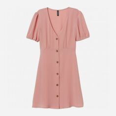 Акція на Сукня коротка літня жіноча H&M XAZ206394NXML 32 Блідо-рожева від Rozetka