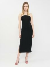Акція на Сукня міді жіноча Vero Moda XAZ366968JQGO M Чорна з сріблястим від Rozetka