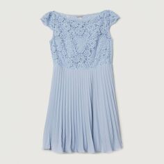 Акція на Плаття вечірнє коротке літнє жіноче H&M XAZ140537DYYW 50 Блакитне від Rozetka