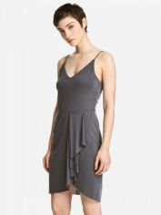 Акція на Сукня коротка літня жіноча H&M XAZ078873RGPA M Темно-сіра від Rozetka