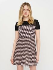 Акція на Плаття коротке жіноче ONLY XAZ399652OFHG M Рожеве з чорним від Rozetka