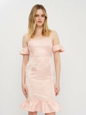 Акція на Плаття вечірнє міді жіноче Missguided XAZ186065XXXP 40 Блідо-рожеве від Rozetka