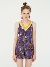 Акція на Комбінезон жіночий Pull & Bear XAZ191180ZNCS S Фіолетовий з різнокольоровим від Rozetka