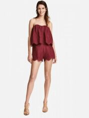Акція на Комбінезон жіночий H&M XAZ054625KOZH 32 Бордовий від Rozetka