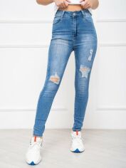 Акція на Джинси Skinny жіночі ISSA PLUS WN20-485 26 Сині від Rozetka