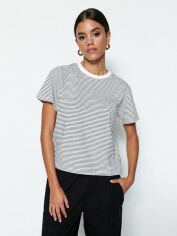 Акція на Футболка Trendyol TWOSS23TS00043 L Black від Rozetka