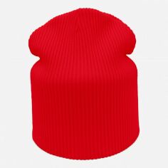 Акція на Дитяча демісезонна шапка-біні в'язана для дівчинки Anmerino Лара 9006 54-56 Червона від Rozetka