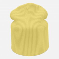 Акція на Дитяча демісезонна шапка-біні в'язана для дівчинки Anmerino Лара 9006 54-56 Жовта від Rozetka