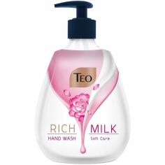 Акція на Мыло жидкое Teo Rich Milk Soft Care 400мл від MOYO