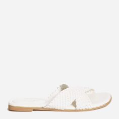 Акція на Жіночі шльопанці Guess 348275281 37.5 Білі від Rozetka