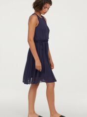 Акція на Плаття коротке жіноче H&M XAZ162280UEGG 38 Темно-синє від Rozetka