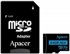 Акция на Карта памяти APACER microSDXC 64GB UHS-I U3 V30 R100MB/s + SD-адаптер (AP64GMCSX10U7-R) от MOYO
