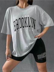 Акція на Костюм (футболка + шорти) Ivy Studio 556312103 L Сірий з чорним від Rozetka