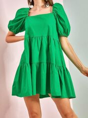 Акція на Сукня коротка літня жіноча Ivy Studio 307982063 40 Зелена від Rozetka