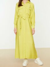 Акція на Сукня-сорочка довга літня жіноча Ivy Studio 175478602 36 Жовта від Rozetka