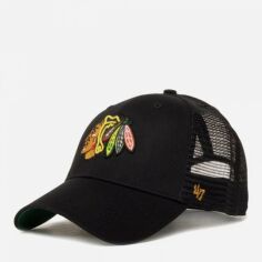 Акція на Кепка 47 Brand Chicago Blackhawks Branson Mes H-BRANS04CTP-BK One Size Чорний/Зелений від Rozetka